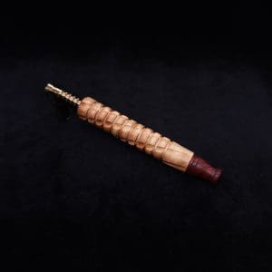 This image portrays Mech Spiraled XL-Dynavap Stem + Matched M.P. - New! by Dovetail Woodwork.