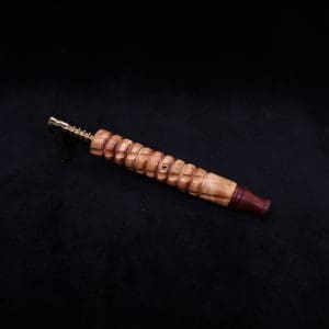 This image portrays Mech Spiraled XL-Dynavap Stem + Matched M.P. - New! by Dovetail Woodwork.