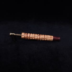 This image portrays Mech Spiraled XL-Dynavap Stem + Matched M.P. - New! by Dovetail Woodwork.