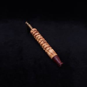 This image portrays Mech Spiraled XL-Dynavap Stem + Matched M.P. - New! by Dovetail Woodwork.