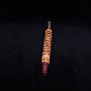 This image portrays Mech Spiraled XL-Dynavap Stem + Matched M.P. - New! by Dovetail Woodwork.