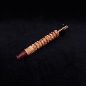 This image portrays Mech Spiraled XL-Dynavap Stem + Matched M.P. - New! by Dovetail Woodwork.