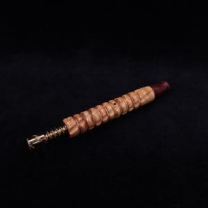 This image portrays Mech Spiraled XL-Dynavap Stem + Matched M.P. - New! by Dovetail Woodwork.