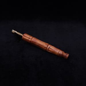 This image portrays The King's Stem XL Burl Wood Dynavap Midsection + Book-Matched M.P. - NEW DESIGN ☘ by Dovetail Woodwork.