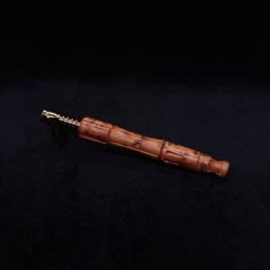 This image portrays The King's Stem XL Burl Wood Dynavap Midsection + Book-Matched M.P. - NEW DESIGN ☘ by Dovetail Woodwork.
