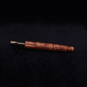 This image portrays The King's Stem XL Burl Wood Dynavap Midsection + Book-Matched M.P. - NEW DESIGN ☘ by Dovetail Woodwork.