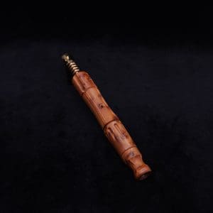 This image portrays The King's Stem XL Burl Wood Dynavap Midsection + Book-Matched M.P. - NEW DESIGN ☘ by Dovetail Woodwork.
