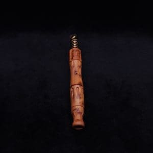 This image portrays The King's Stem XL Burl Wood Dynavap Midsection + Book-Matched M.P. - NEW DESIGN ☘ by Dovetail Woodwork.