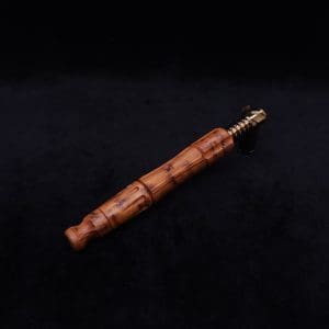 This image portrays The King's Stem XL Burl Wood Dynavap Midsection + Book-Matched M.P. - NEW DESIGN ☘ by Dovetail Woodwork.