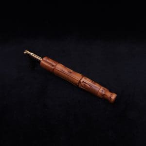 This image portrays The King's Stem XL Burl Wood Dynavap Midsection + Book-Matched M.P. - NEW DESIGN ☘ by Dovetail Woodwork.