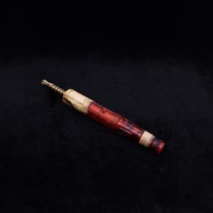 This image portrays The King's Stem XL Burl Hybrid Dynavap Midsection + Book-Matched M.P. - NEW DESIGN ☘ by Dovetail Woodwork.
