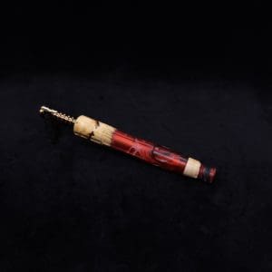 This image portrays The King's Stem XL Burl Hybrid Dynavap Midsection + Book-Matched M.P. - NEW DESIGN ☘ by Dovetail Woodwork.