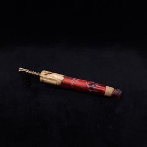 This image portrays The King's Stem XL Burl Hybrid Dynavap Midsection + Book-Matched M.P. - NEW DESIGN ☘ by Dovetail Woodwork.