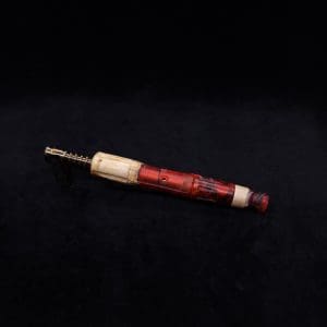 This image portrays The King's Stem XL Burl Hybrid Dynavap Midsection + Book-Matched M.P. - NEW DESIGN ☘ by Dovetail Woodwork.