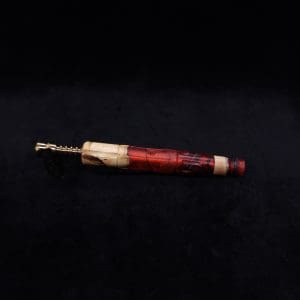 This image portrays The King's Stem XL Burl Hybrid Dynavap Midsection + Book-Matched M.P. - NEW DESIGN ☘ by Dovetail Woodwork.