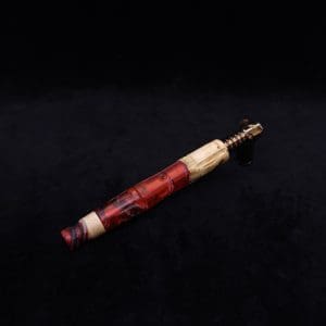 This image portrays The King's Stem XL Burl Hybrid Dynavap Midsection + Book-Matched M.P. - NEW DESIGN ☘ by Dovetail Woodwork.
