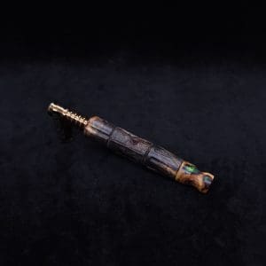 This image portrays The King's Stem (Standard) Burl Wood Dynavap Midsection + Matched Hybrid M.P. - NEW DESIGN ☘ by Dovetail Woodwork.