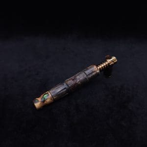 This image portrays The King's Stem (Standard) Burl Wood Dynavap Midsection + Matched Hybrid M.P. - NEW DESIGN ☘ by Dovetail Woodwork.