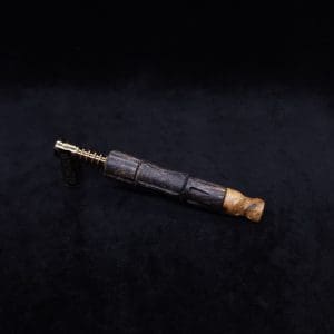 This image portrays The King's Stem (Standard) Burl Wood Dynavap Midsection + Matched Hybrid M.P. - NEW DESIGN ☘ by Dovetail Woodwork.