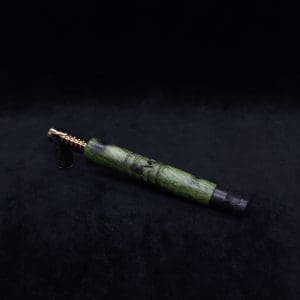This image portrays Viper XL Stem Dynavap Midsection + Matched Ebony M.P. - NEW DESIGN ☘ by Dovetail Woodwork.