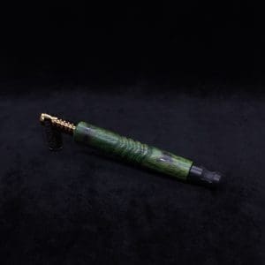 This image portrays Viper XL Stem Dynavap Midsection + Matched Ebony M.P. - NEW DESIGN ☘ by Dovetail Woodwork.
