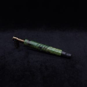 This image portrays Viper XL Stem Dynavap Midsection + Matched Ebony M.P. - NEW DESIGN ☘ by Dovetail Woodwork.