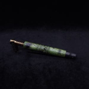This image portrays Viper XL Stem Dynavap Midsection + Matched Ebony M.P. - NEW DESIGN ☘ by Dovetail Woodwork.