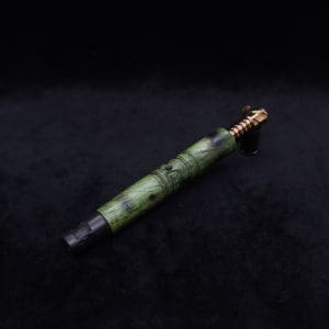 This image portrays Viper XL Stem Dynavap Midsection + Matched Ebony M.P. - NEW DESIGN ☘ by Dovetail Woodwork.
