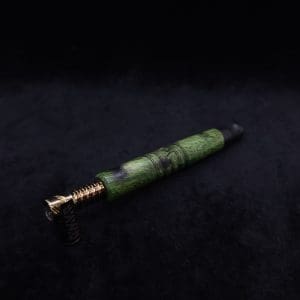 This image portrays Viper XL Stem Dynavap Midsection + Matched Ebony M.P. - NEW DESIGN ☘ by Dovetail Woodwork.