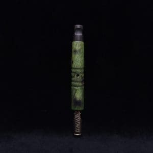 This image portrays Viper XL Stem Dynavap Midsection + Matched Ebony M.P. - NEW DESIGN ☘ by Dovetail Woodwork.