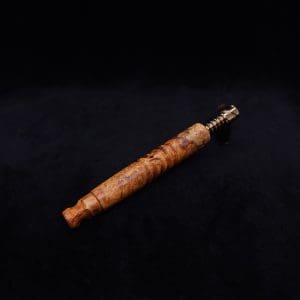 This image portrays Viper XL Stem Dynavap Midsection + Book-Matched M.P. - Exhibition Grade Amboyna Burl ☘ by Dovetail Woodwork.