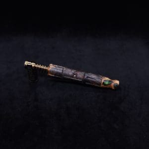 This image portrays The King's Stem (Standard) Burl Wood Dynavap Midsection + Matched Hybrid M.P. - NEW DESIGN ☘ by Dovetail Woodwork.