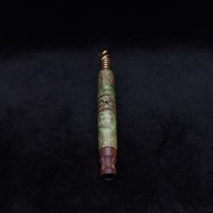This image portrays Viper XL Stem Dynavap Midsection + Matched Snakewood M.P. - NEW DESIGN ☘ by Dovetail Woodwork.