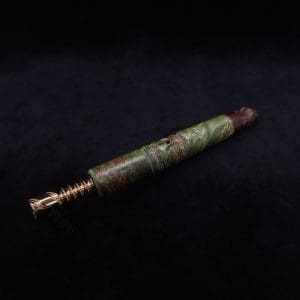 This image portrays Viper XL Stem Dynavap Midsection + Matched Snakewood M.P. - NEW DESIGN ☘ by Dovetail Woodwork.