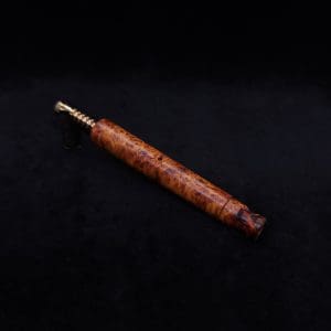 This image portrays Blunt XL Dynavap Burl Stem + Book-Matched M.P. - Exhibition Grade Amboyna Burl ☘ by Dovetail Woodwork.