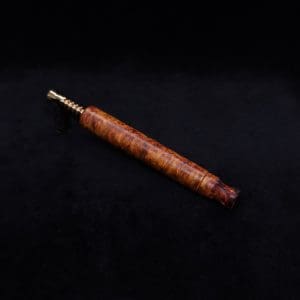 This image portrays Blunt XL Dynavap Burl Stem + Book-Matched M.P. - Exhibition Grade Amboyna Burl ☘ by Dovetail Woodwork.