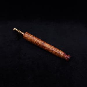 This image portrays Blunt XL Dynavap Burl Stem + Book-Matched M.P. - Exhibition Grade Amboyna Burl ☘ by Dovetail Woodwork.