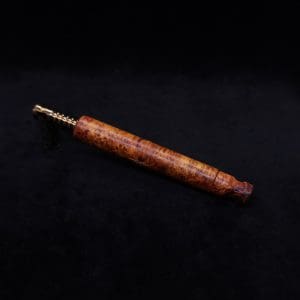 This image portrays Blunt XL Dynavap Burl Stem + Book-Matched M.P. - Exhibition Grade Amboyna Burl ☘ by Dovetail Woodwork.