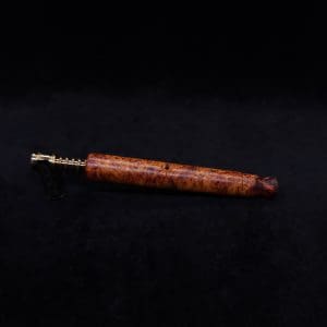 This image portrays Blunt XL Dynavap Burl Stem + Book-Matched M.P. - Exhibition Grade Amboyna Burl ☘ by Dovetail Woodwork.