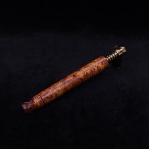 This image portrays Blunt XL Dynavap Burl Stem + Book-Matched M.P. - Exhibition Grade Amboyna Burl ☘ by Dovetail Woodwork.