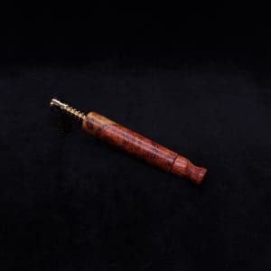 This image portrays Blunt (Standard) Dynavap Burl Stem + Book-Matched M.P. - Exhibition Grade Amboyna Burl ☘ by Dovetail Woodwork.