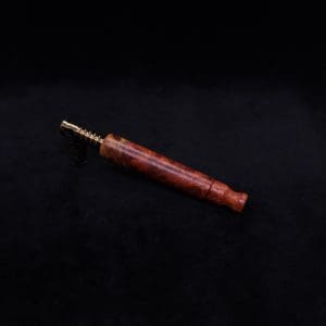 This image portrays Blunt (Standard) Dynavap Burl Stem + Book-Matched M.P. - Exhibition Grade Amboyna Burl ☘ by Dovetail Woodwork.