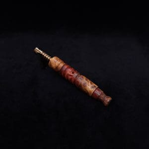This image portrays Viper (Standard) Stem Dynavap Midsection + Book-Matched M.P. - Exhibition Grade Amboyna Burl ☘ by Dovetail Woodwork.