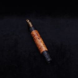Blunt (Standard) Dynavap Burl Stem + Ebony Matched M.P. - Exhibition Grade Amboyna Burl ☘