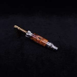 This image portrays Vong[i] Burl Wood Sleeve-Exhibition Grade Amboyna Burl Wood by Dovetail Woodwork.