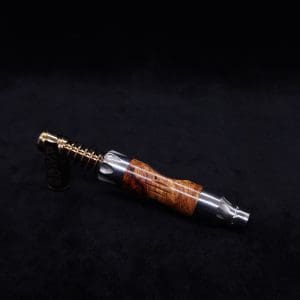 This image portrays Vong[i] Burl Wood Sleeve-Exhibition Grade Amboyna Burl Wood by Dovetail Woodwork.