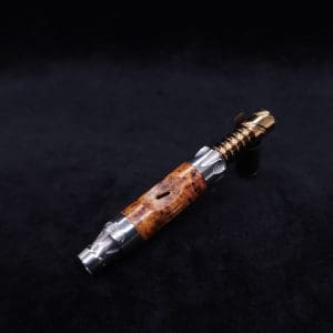 This image portrays Vong[i] Burl Wood Sleeve-Exhibition Grade Amboyna Burl Wood by Dovetail Woodwork.