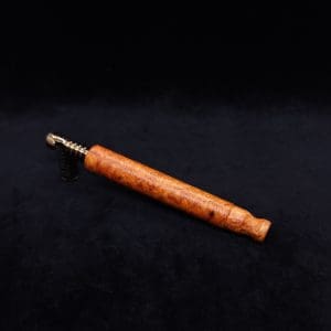 This image portrays Blunt XL Dynavap Burl Stem + Book-Matched M.P. - Exhibition Grade Amboyna Burl ☘ by Dovetail Woodwork.
