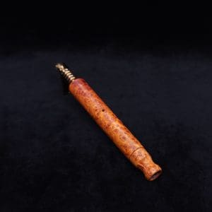 This image portrays Blunt XL Dynavap Burl Stem + Book-Matched M.P. - Exhibition Grade Amboyna Burl ☘ by Dovetail Woodwork.