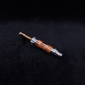 This image portrays Vong[i] Burl Wood Sleeve-Exhibition Grade Amboyna Burl Wood by Dovetail Woodwork.